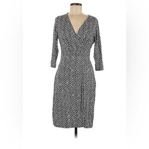 Pure Collection Mosaic Faux Wrap Jersey Style Dress Size 12